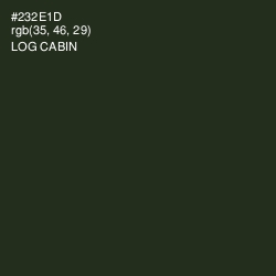#232E1D - Log Cabin Color Image